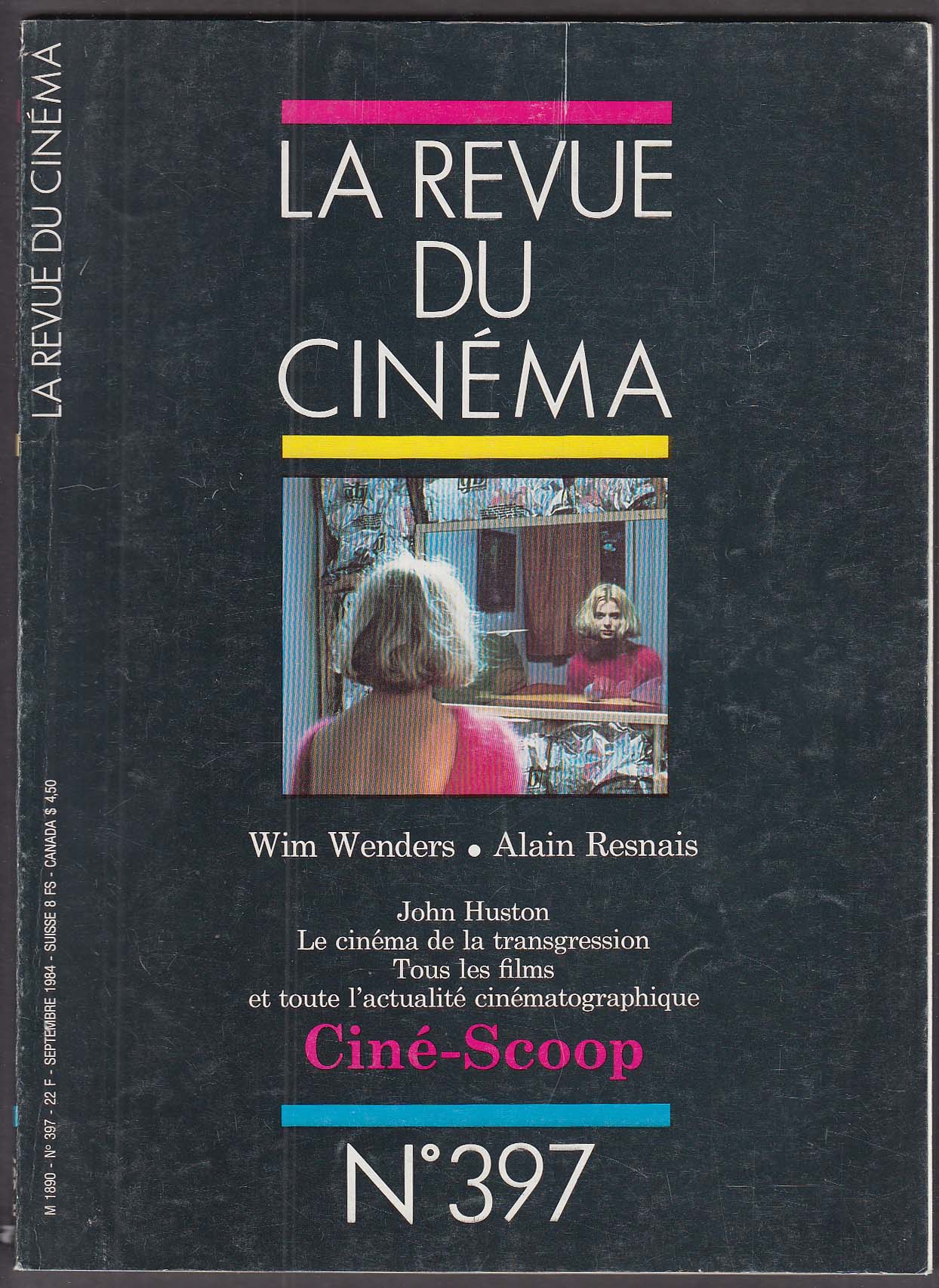 Image for LA REVUE DU CINEMA #397 Wenders Resnais Huston 9 1984