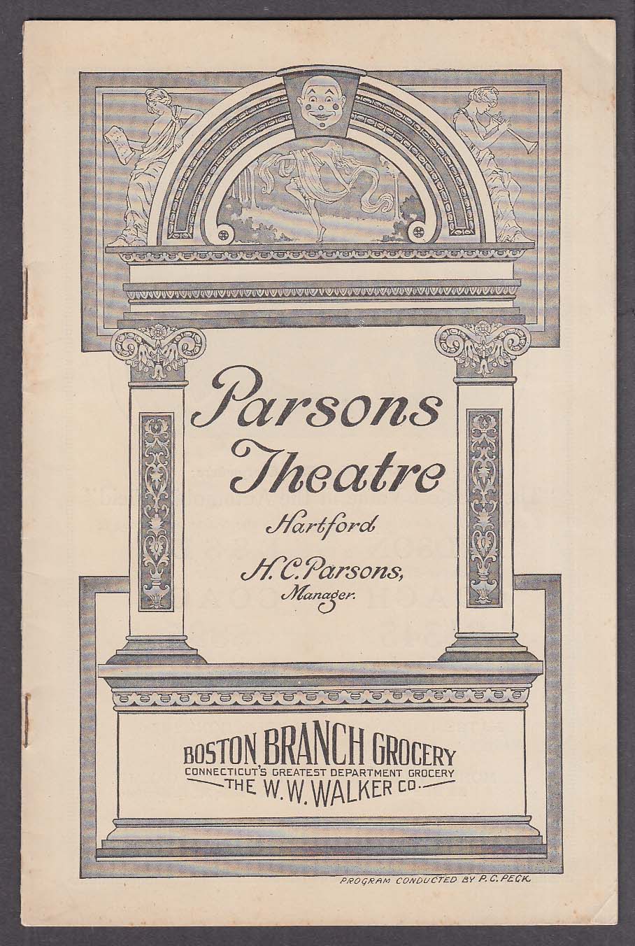 Image for Parsons Theatre program Hartford CT 1/8 1925