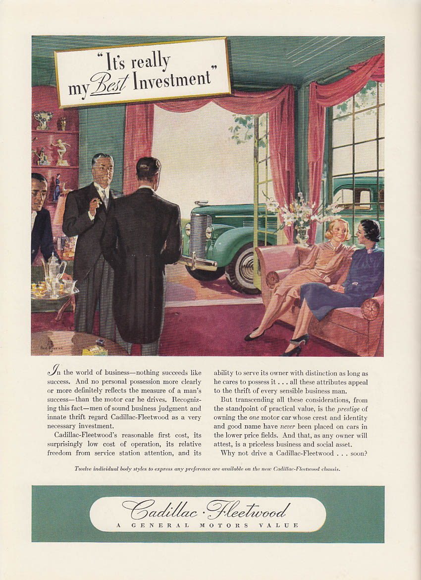Image for It's really my Best Investment - Cadillac Fleetwood ad 1938 NY