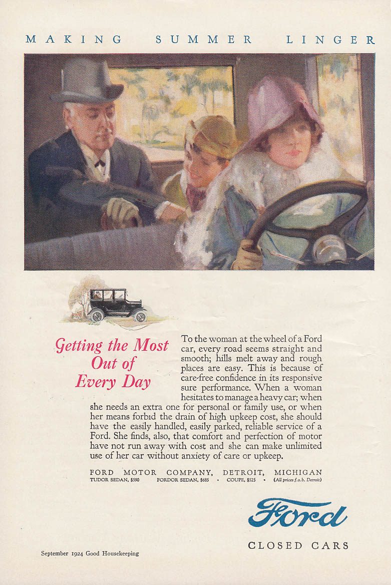 Image for Getting the Most Out of Every Day - Ford Model T ad 1924 GH