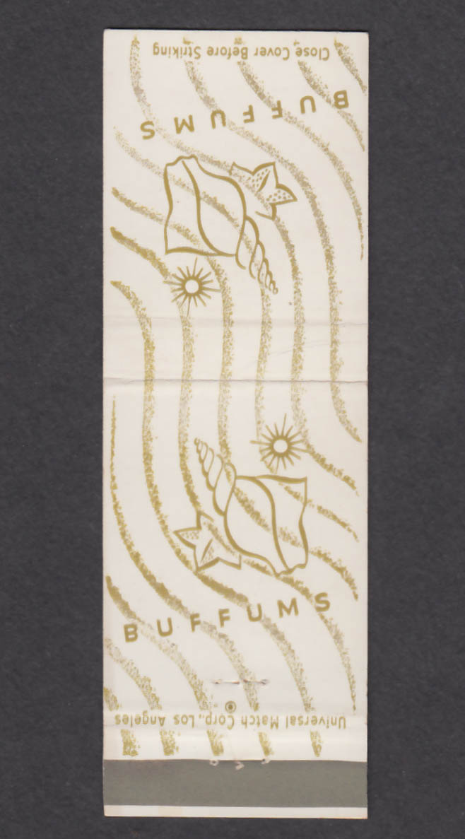 Image for Buffums Santa Ana Long Beach CA matchcover