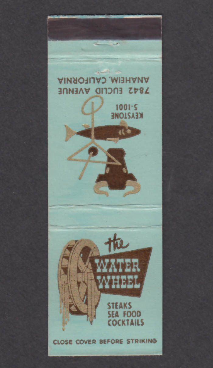 Image for The Water Wheel 7842 Euclid Avenue Anaheim CA matchcover