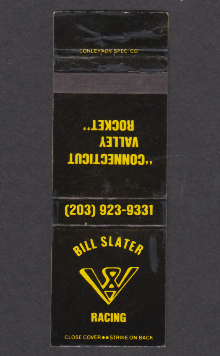 Image for Bill Slater Racing Connecticut Valley Rocket matchcover