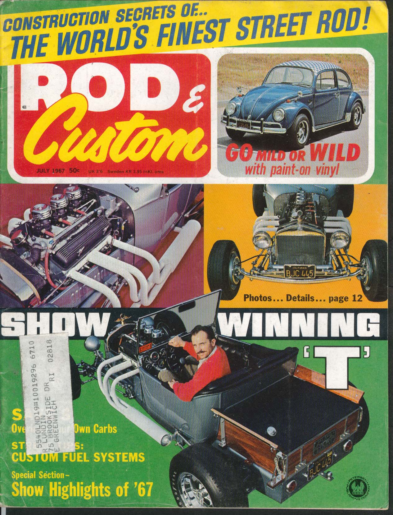 Image for ROD & CUSTOM Hornet Quarter Midget Tex Smith Custom Oil Pans Ohio George 7 1967