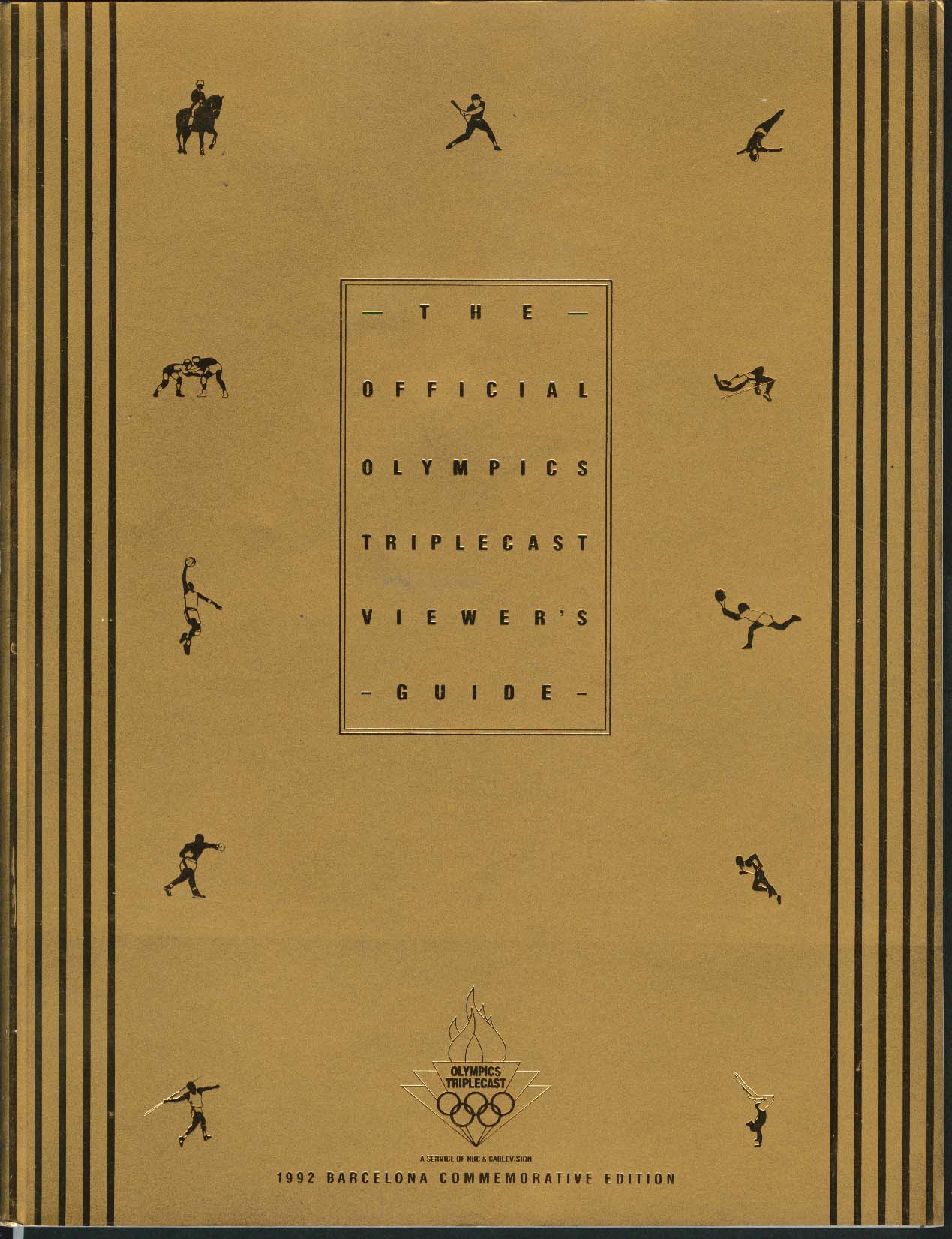 Image for Official Olympics Triplecast Viewer's Guide 1992 Barcelona Plimpton Cazeneuve ++