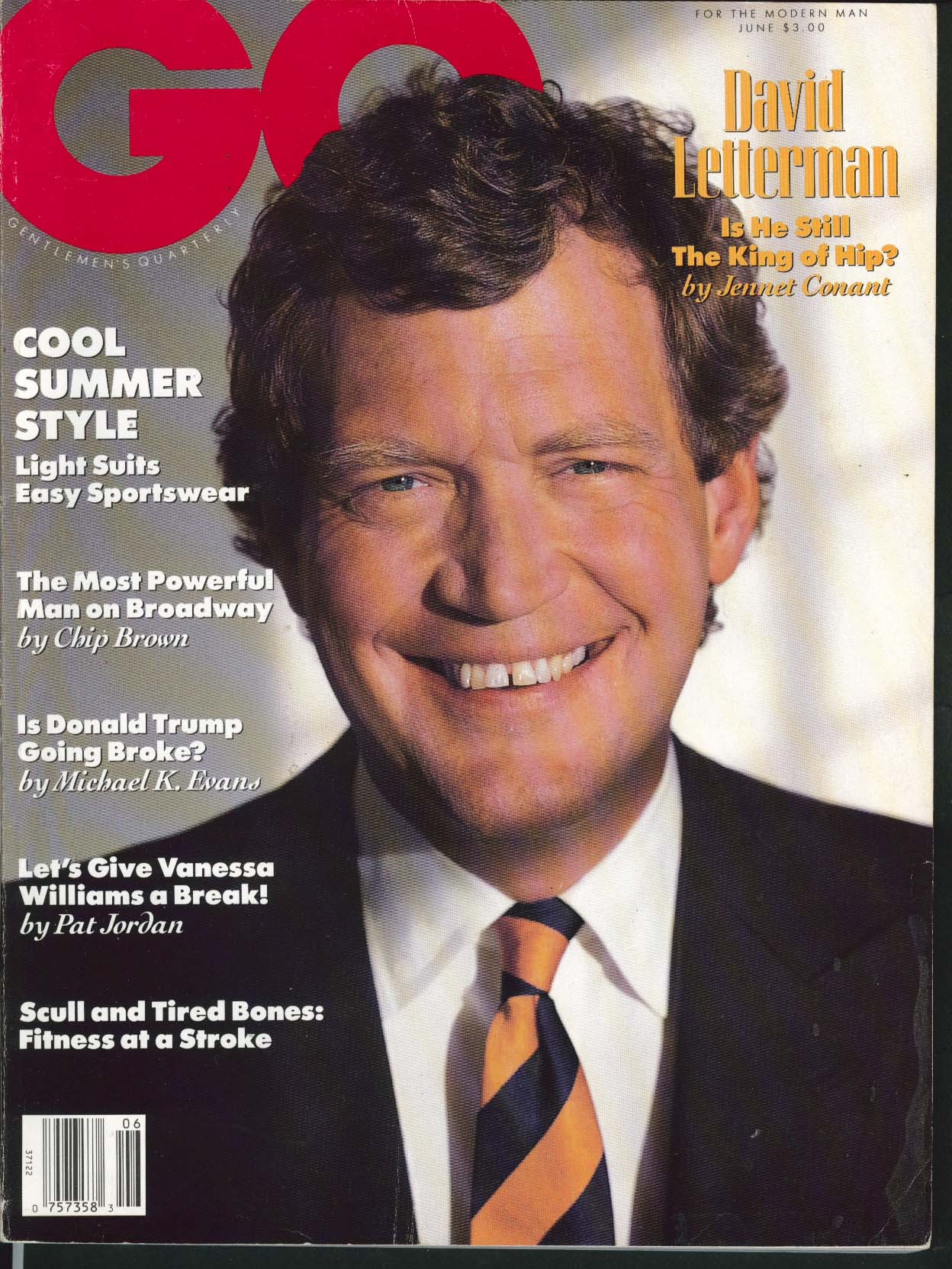 Image for GQ David Letterman Donald Trump Vanessa Williams Randy Quaid 6 1990