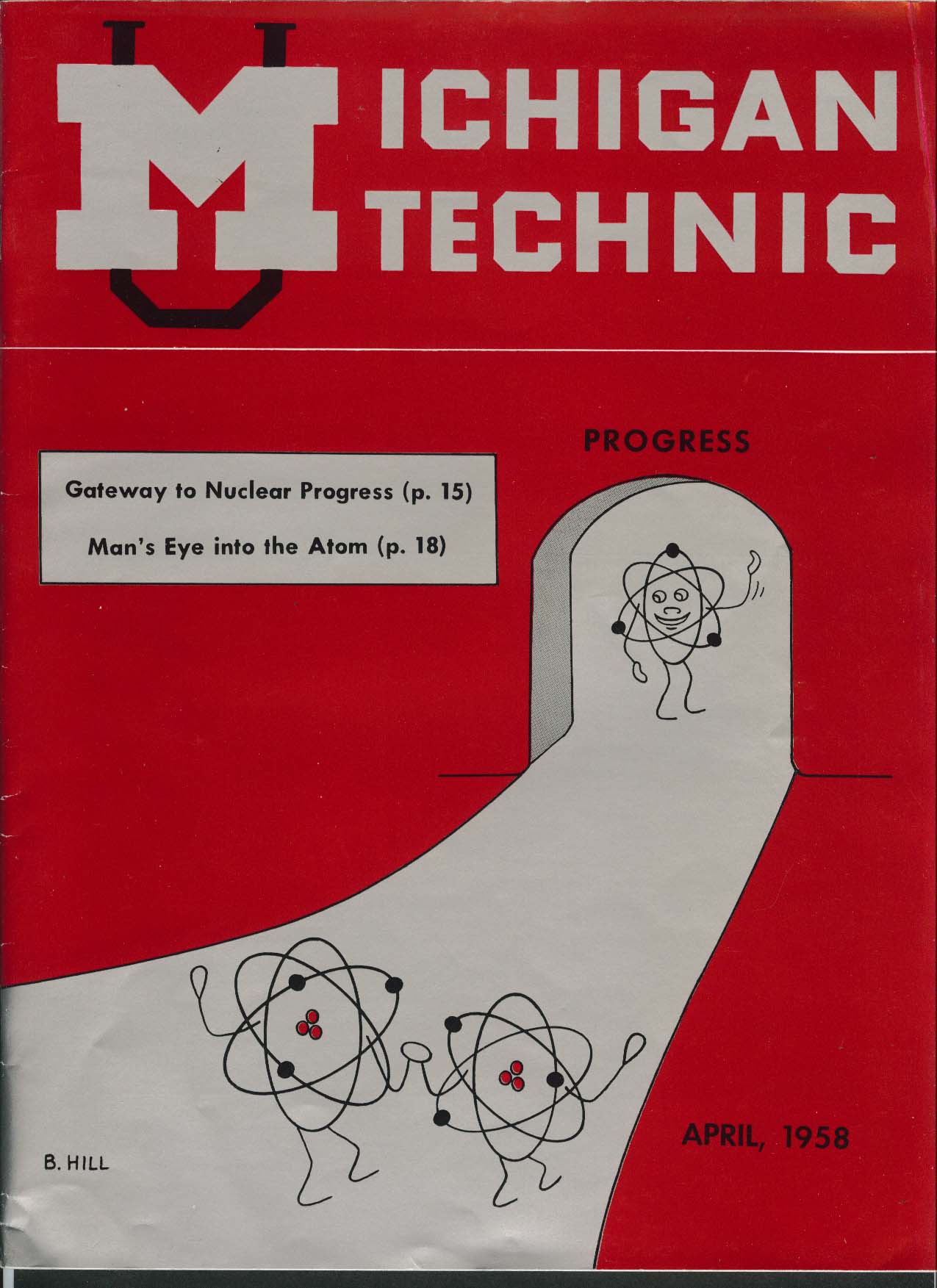 Image for MICHIGAN TECHNIC Nuclear Progress Roger Barnes Mal Walker ++ 4 1958