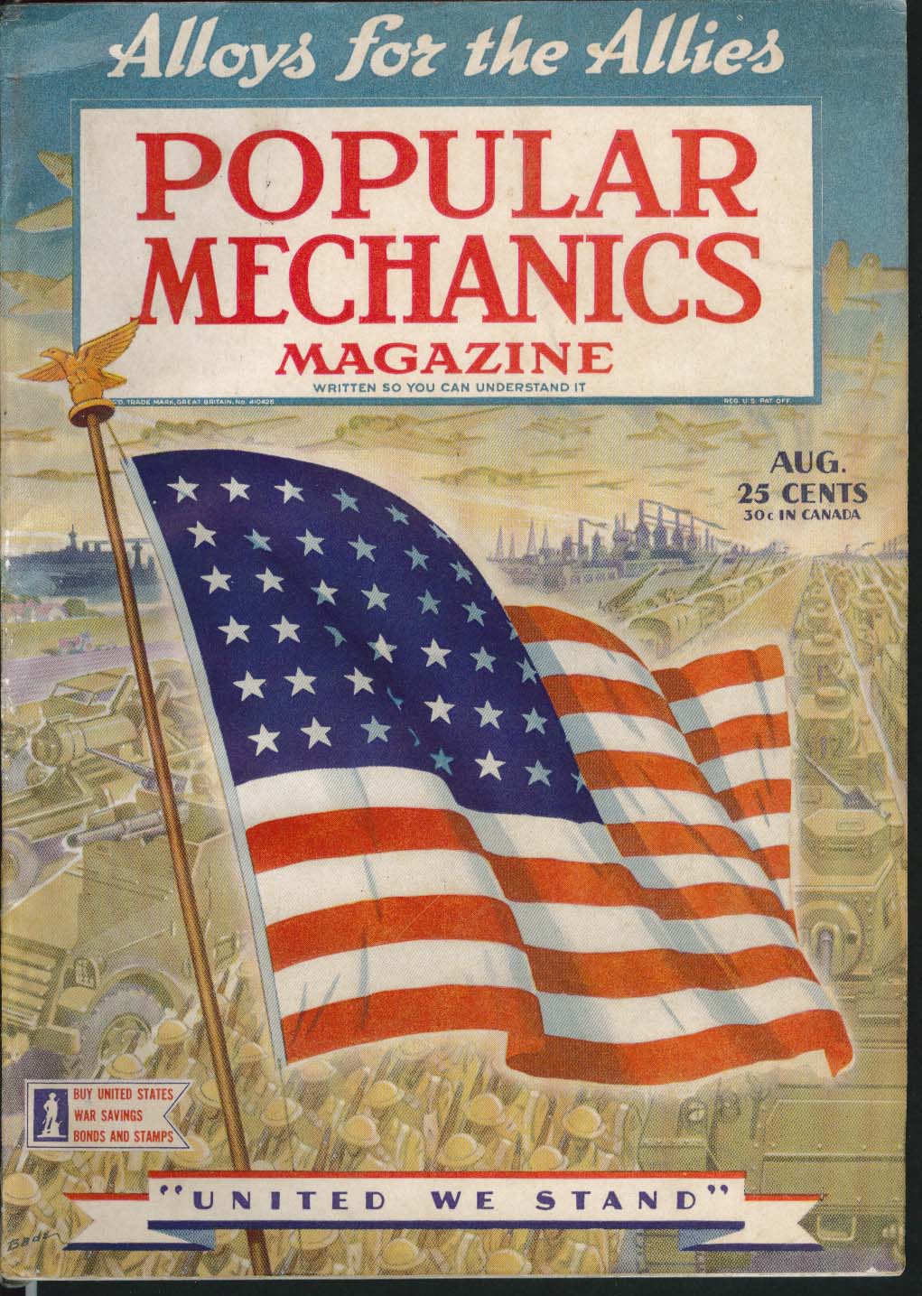 Image for POPULAR MECHANICS Wartime production Broadway blackout police horses ++ 8 1942