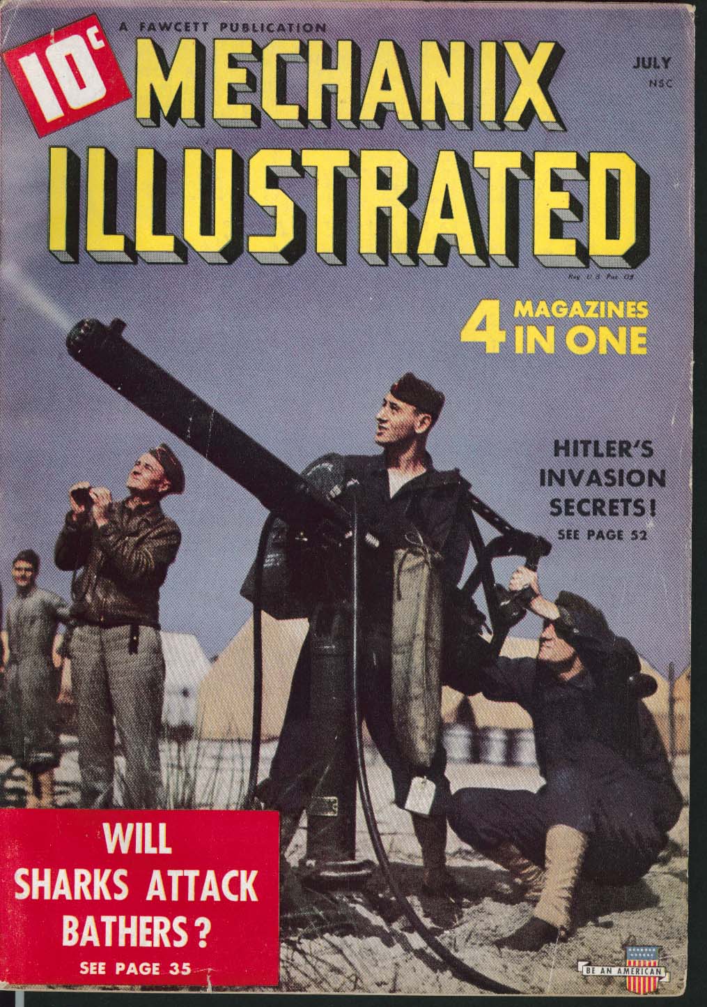 Image for MECHANIX ILLUSTRATED Hitler's Invasion Secrets Bel Geddes Defense Careers 7 1941