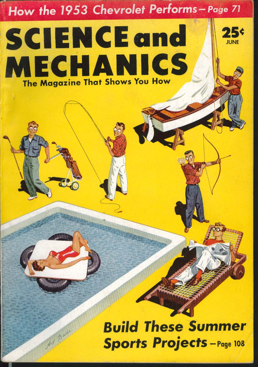Image for SCIENCE & MECHANICS Chevrolet Two-Ten De Soto Fire Dome 8 road tests 6 1953