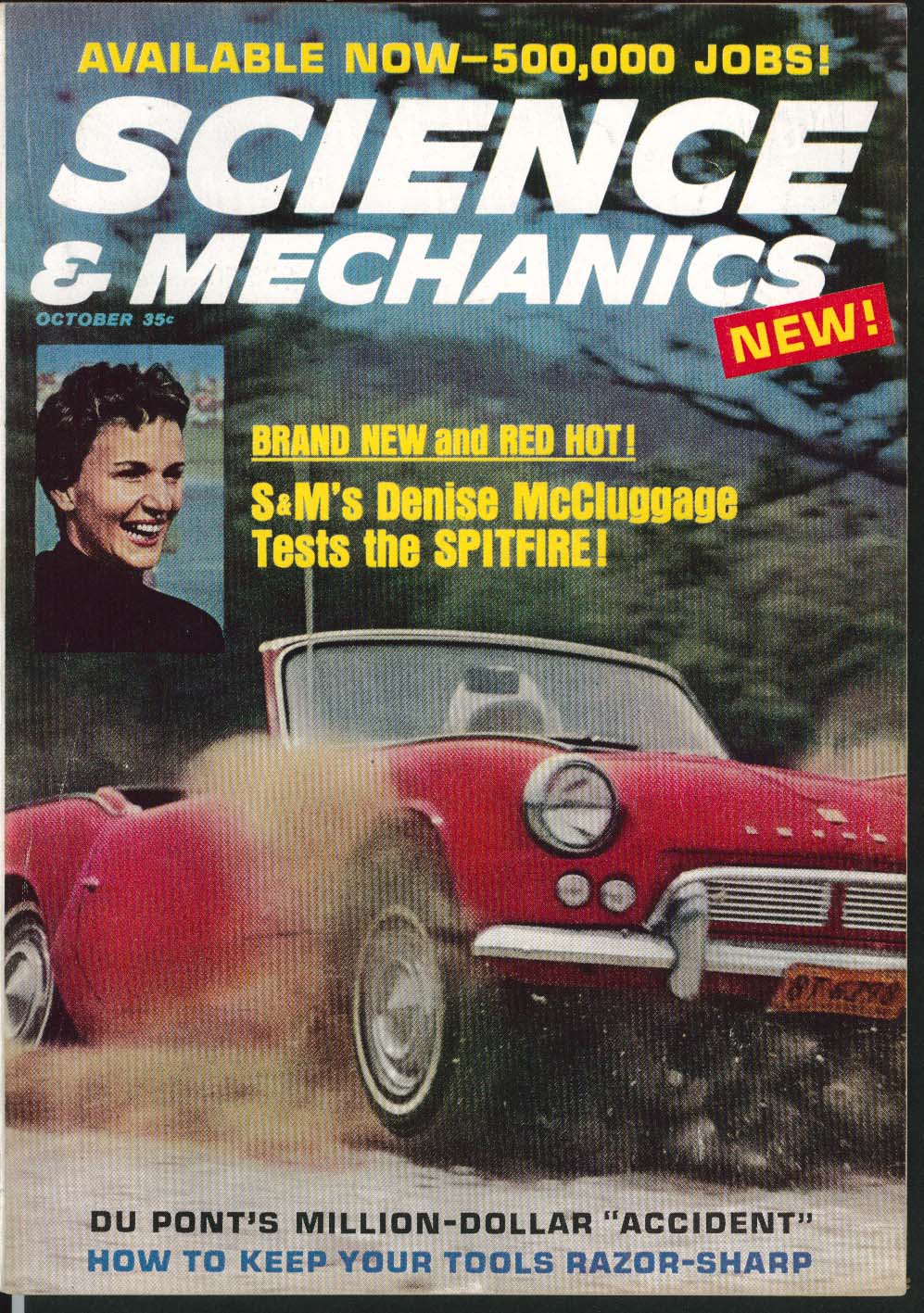 Image for SCIENCE & MECHANICS Denise McCluggage Spitfire Saab Station Wagon test 10 1963