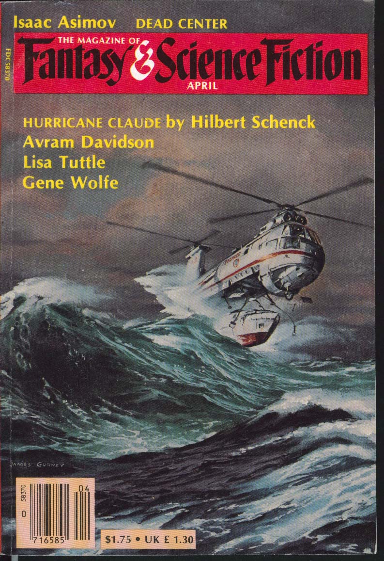 Image for FANTASY & SCIENCE FICTION Isaac Asimov Hilbert Schenck Avram Davidson ++ 4 1983