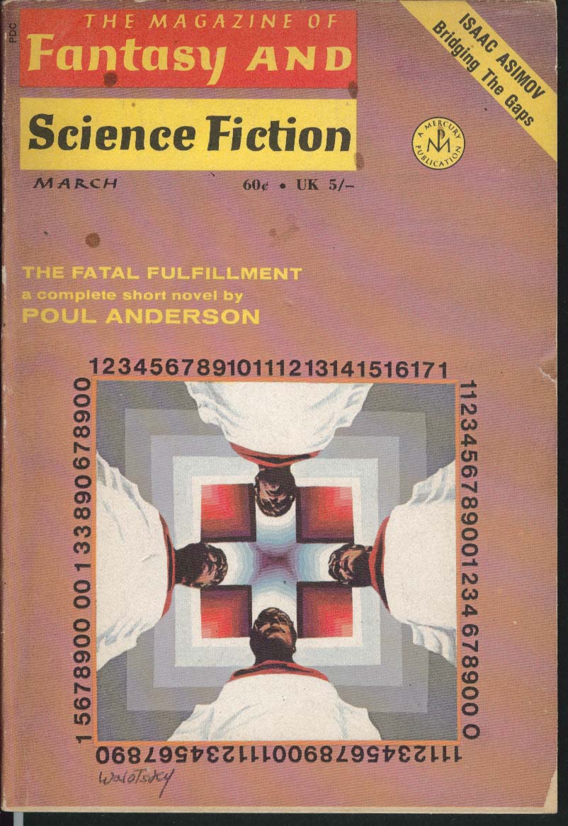 Image for FANTASY & SCIENCE FICTION Isaac Asimov Poul Anderson Gahan Wilson ++ 3 1970