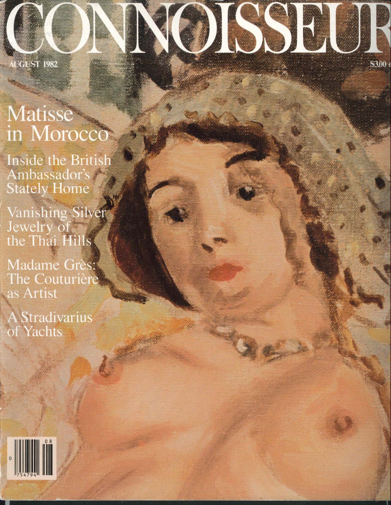 Image for CONNOISSEUR Matisse Morocco Zahniser Yacht Michael Sharon Johnson ++ 8 1982
