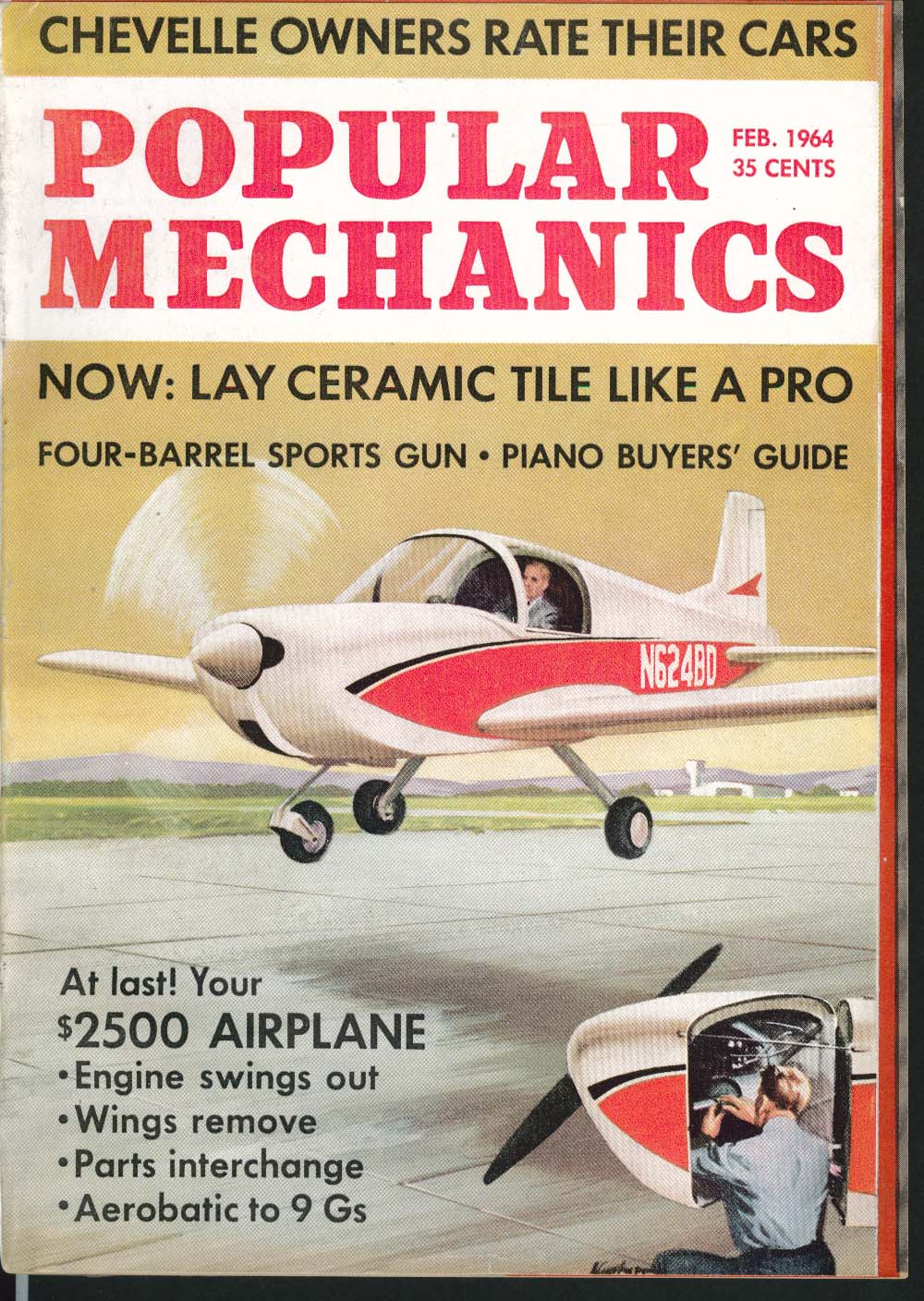 Image for POPULAR MECHANICS Chevelle Owner Review Ceramic Tile Valiant V8 ++ 2 1964