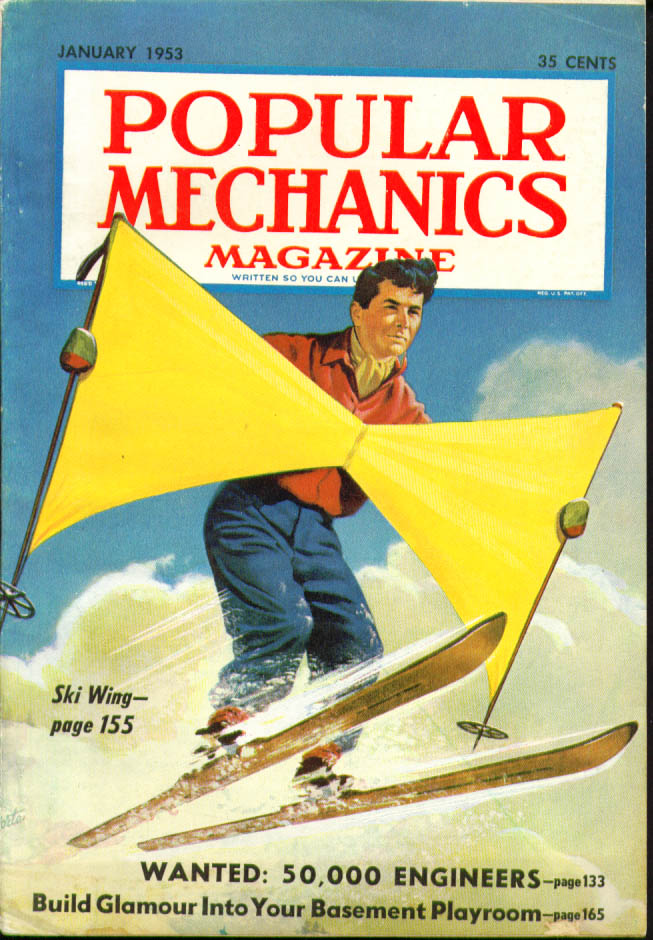 Image for POPULAR MECHANICS Jet Design Deep-Sea Photography Pontiac Merc Packard ++ 1 1953