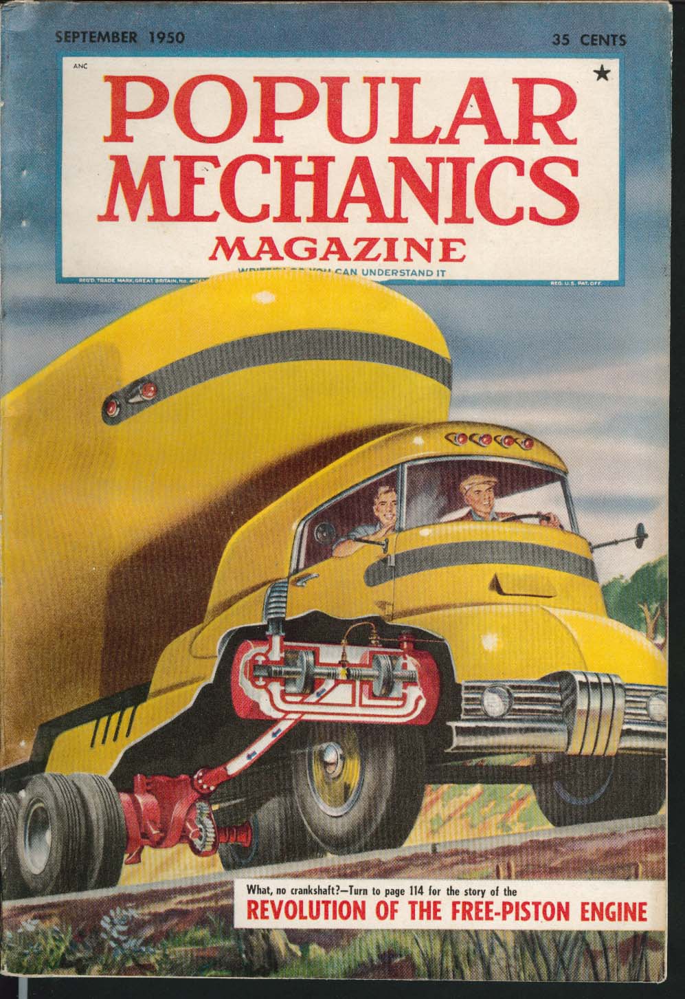 Image for POPULAR MECHANICS Venezuela Gold Diamond Panning Combustion Engine ++ 9 1950