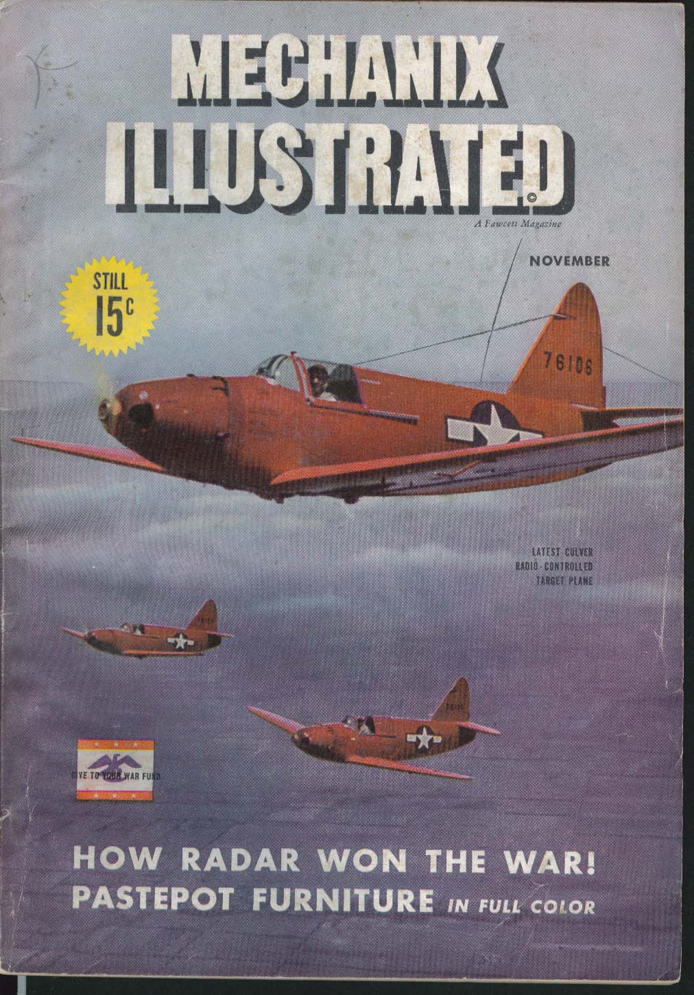 Image for MECHANIX ILLUSTRATED Butterflies Motorless Autogyro Civilian Jeep ++ 11 1945