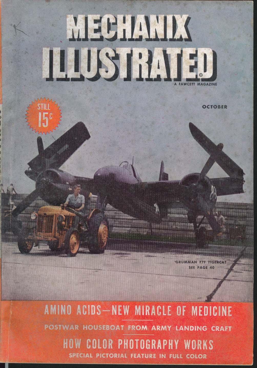 Image for MECHANIX ILLUSTRATED McNeill Grumman Tigercat Landing Craft Mechanized + 10 1945
