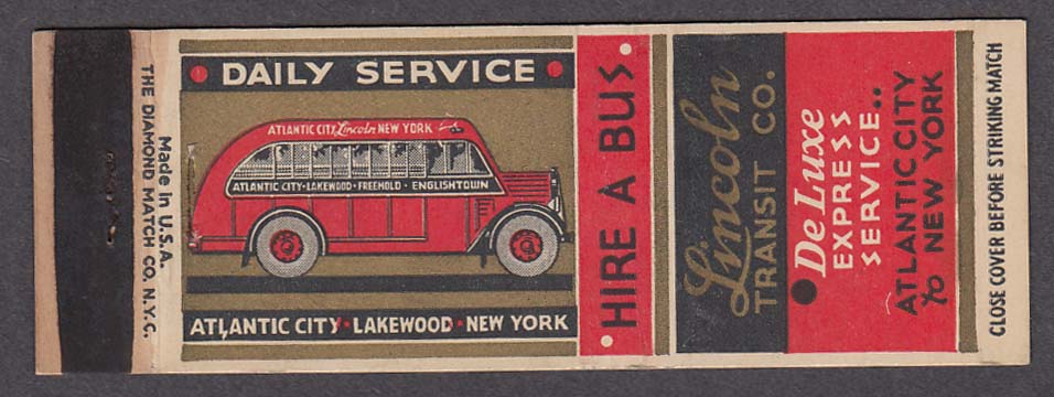 Image for Daily Service Lincoln Transit Co matchcover
