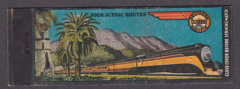 Image for Southern Pacific Lines Four Scenic Routes map matchcover