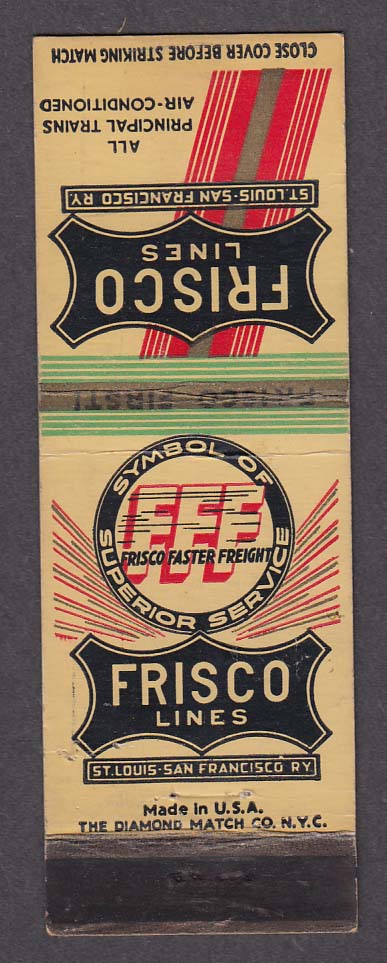 Image for Frisco Lines Frisco Faster Freight St Louis-San Francisco route map matchcover