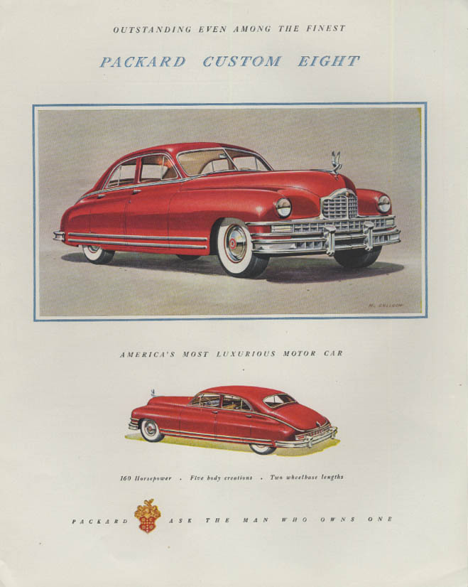 Image for Outstanding even among the finest Packard Custom Eight ad 1948 F