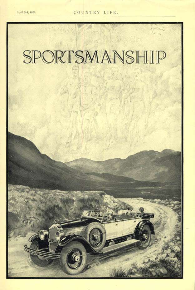 Image for Sportsmanship - a relief to drive a Buick ad 1926 Country Life Britain