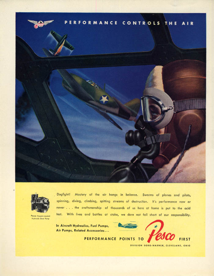 Image for Republic P-47 Thunderbolt Dogfight! Pesco Aircraft ad 1843 F