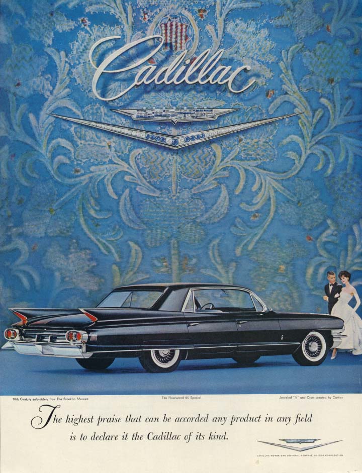 Image for The highest praise that can be accorded Cadillac Fleetwood 60 Special ad 1961 H