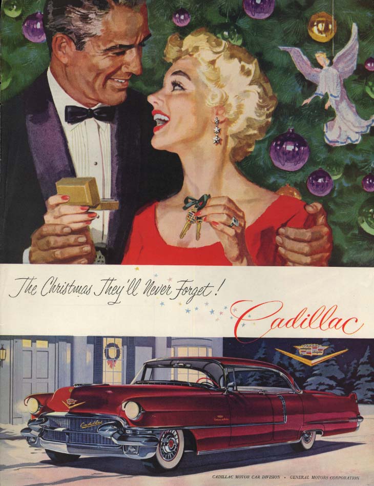 Image for The Christmas They'll Never Froget! Cadillac Sedan de Ville ad 1956 SEP