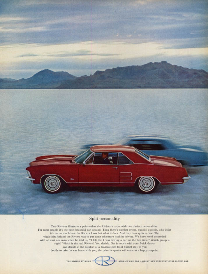Image for Split personality - Buick Riviera ad 1963 L
