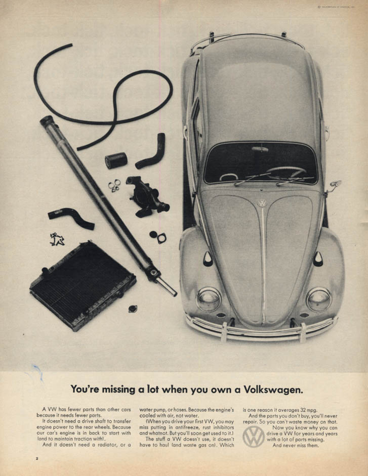 Image for You're missing a lot when you own a Volkswagen ad 1965 L