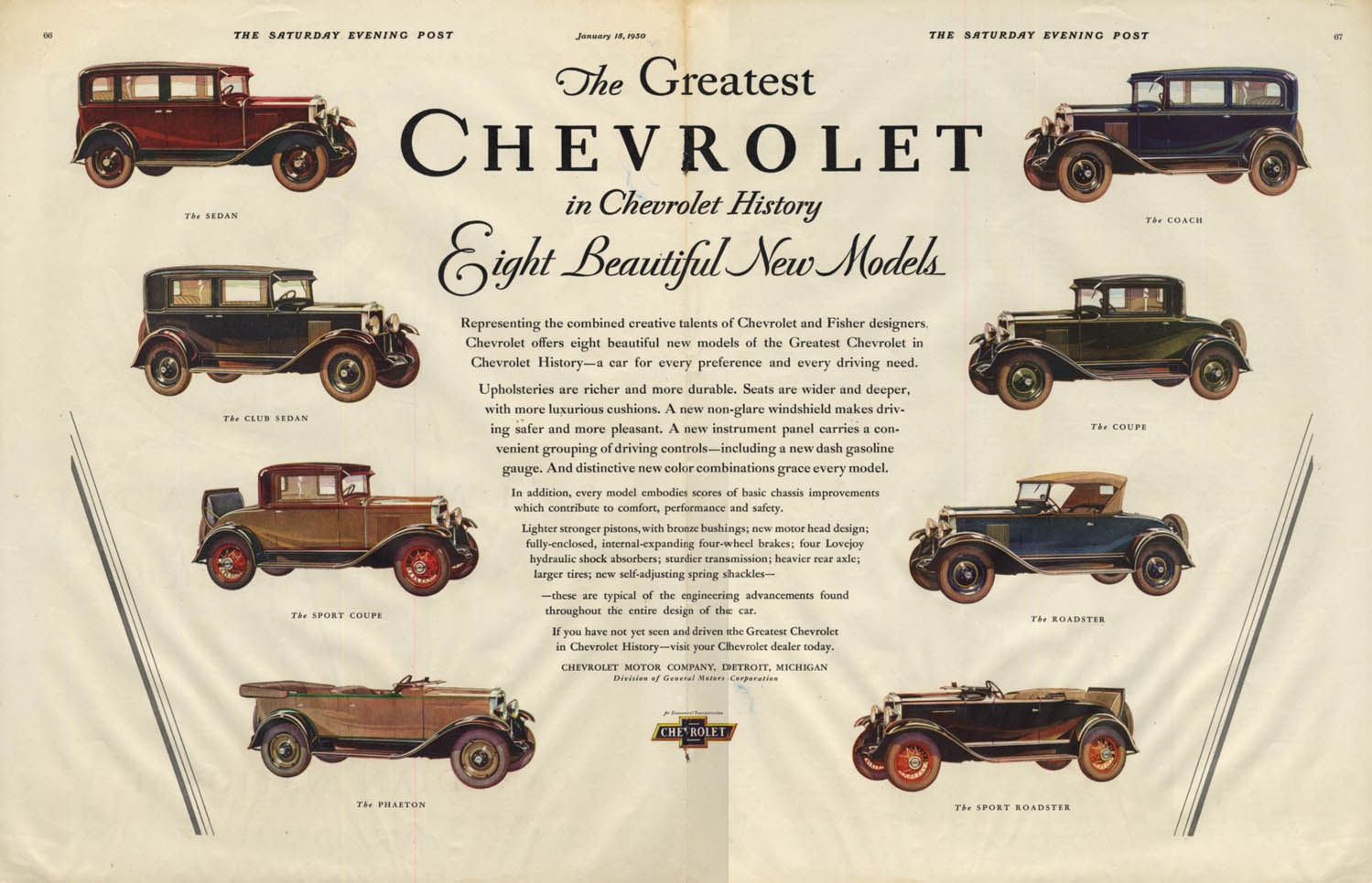 Image for Eight Beautiful New Models - Chevrolet ad 1930 SEP