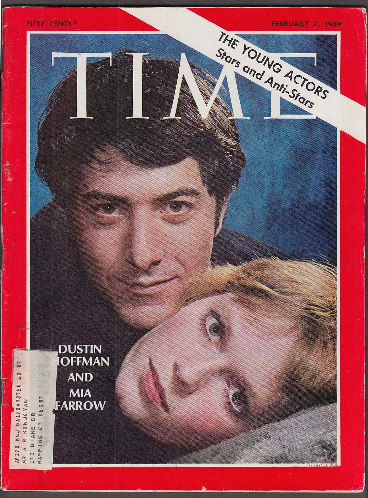 Image for TIME Dustin Hoffman Mia Farrow 2/7 1969