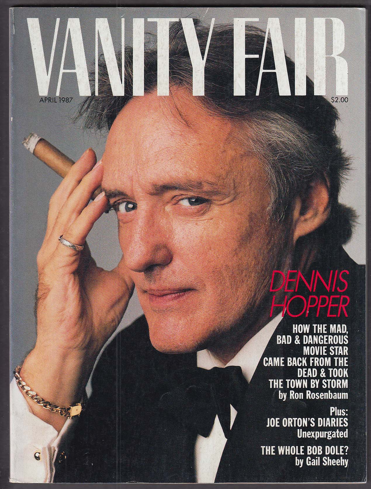 Image for VANITY FAIR Dennis Hopper Joe Orton's Diaries 4 1987