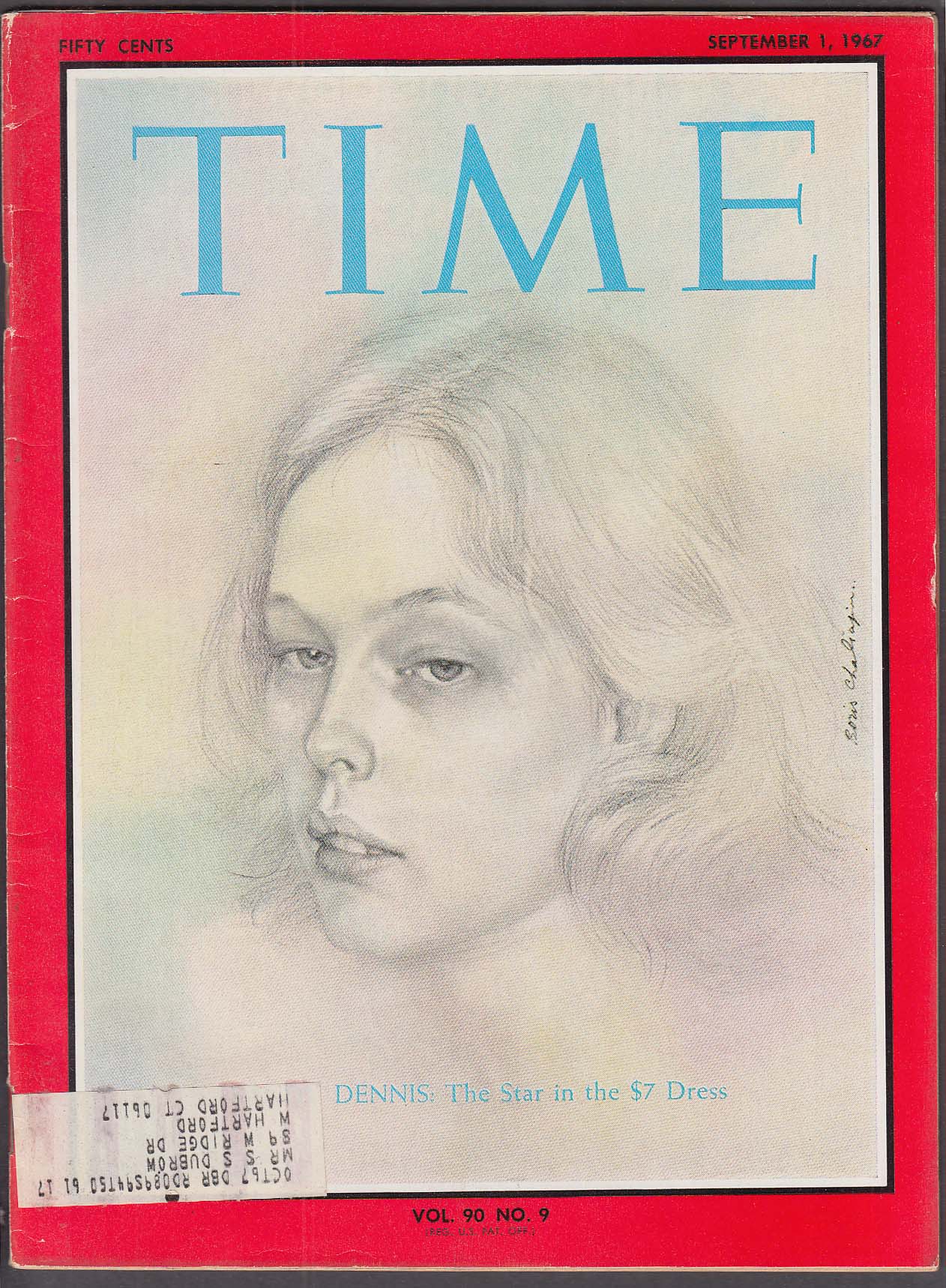 Image for TIME Sandy Dennis New Haven LBJ Shah Iran McNamara + 9/1 1967