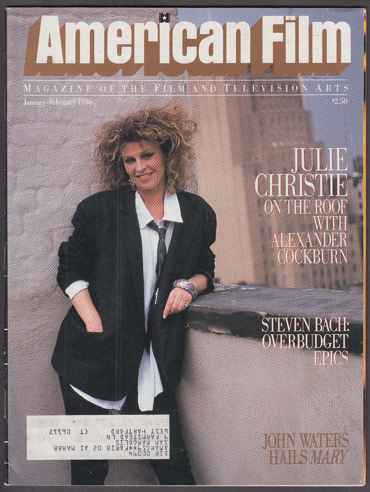 Image for AMERICAN FILM Julie Christie; Grace Jones; Fred Zinnemann interview 1/2 1986