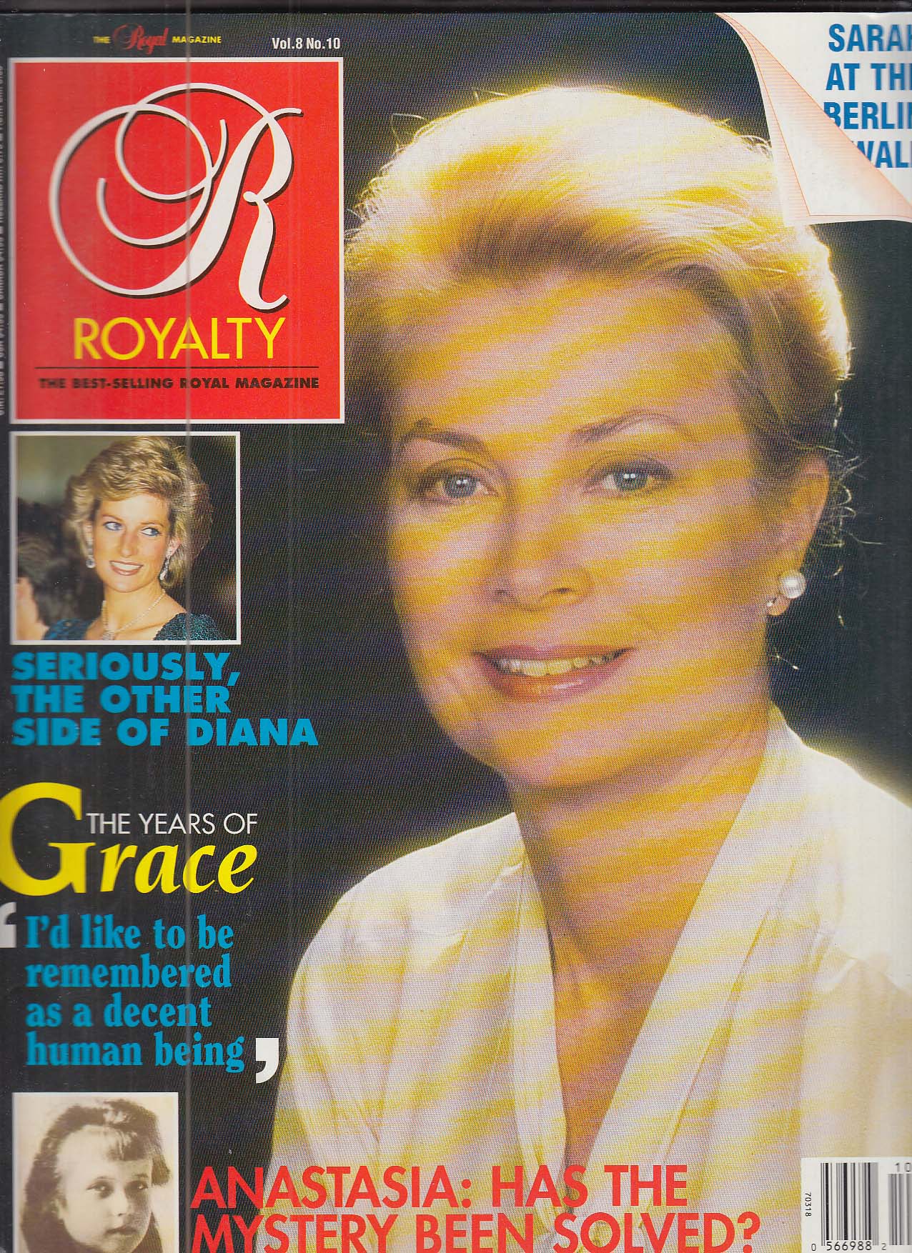 Image for ROYALTY Vol 8 #10 Princess Grace Kelly Princess Diana 7 1989