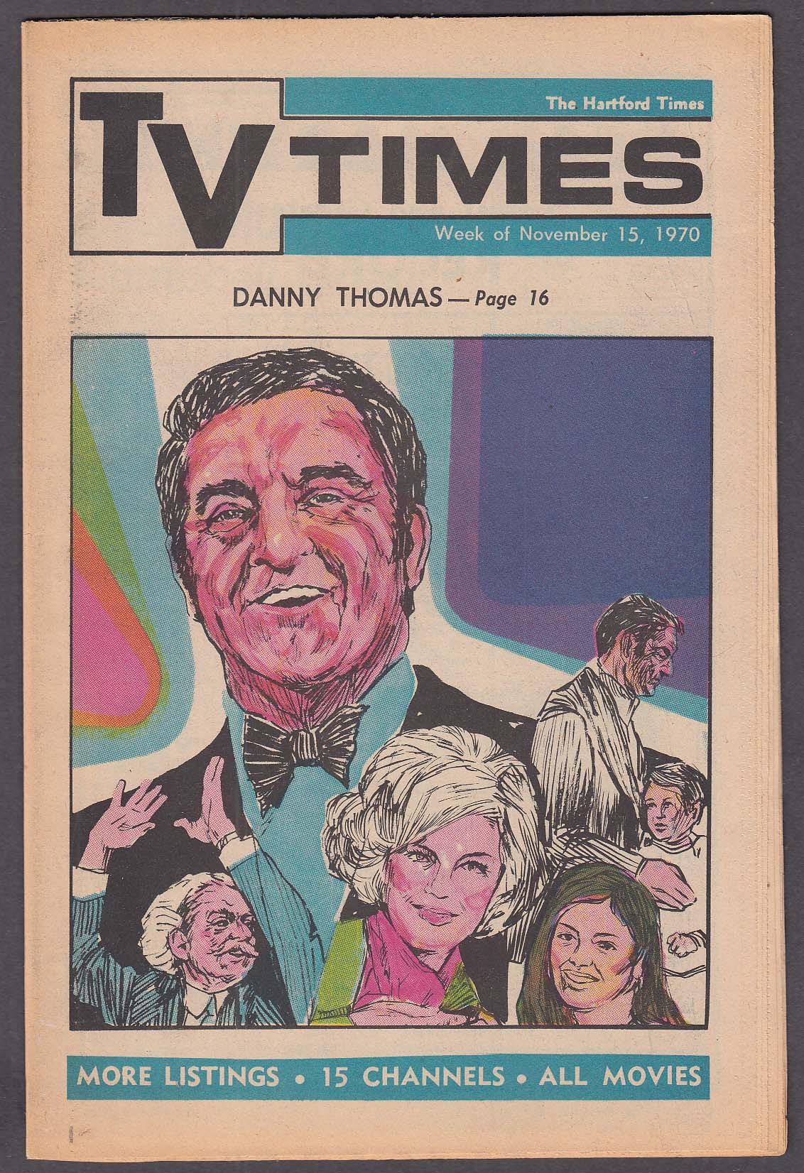 Image for TV TIMES Danny Thomas 11/15 1970