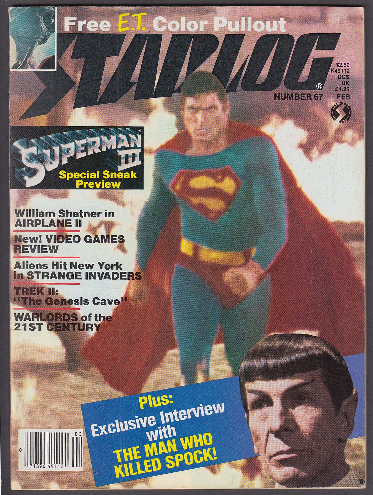 Image for STARLOG #67 Superman III Christopher Reeve Nimoy Star Trek Shatner ++ 2 1983