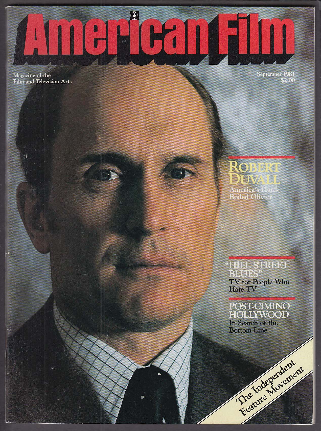 Image for AMERICAN FILM Robert Duvall Hill Street Blues Post-Cimino Hollywood 9 1981