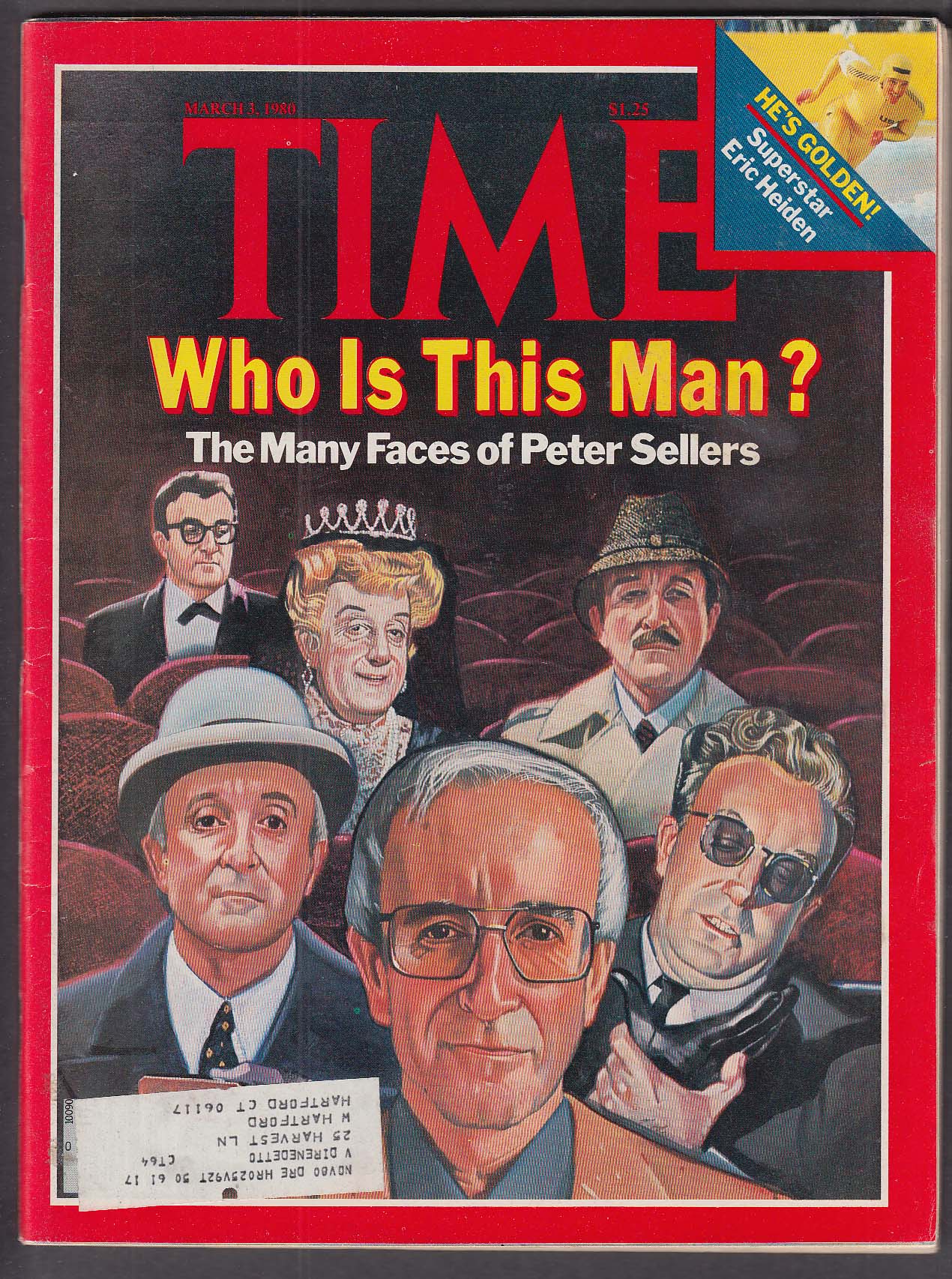Image for TIME Peter Sellers Eric Heiden Shah of Iran Afghanistan Pierre Trudeau 3/3 1980
