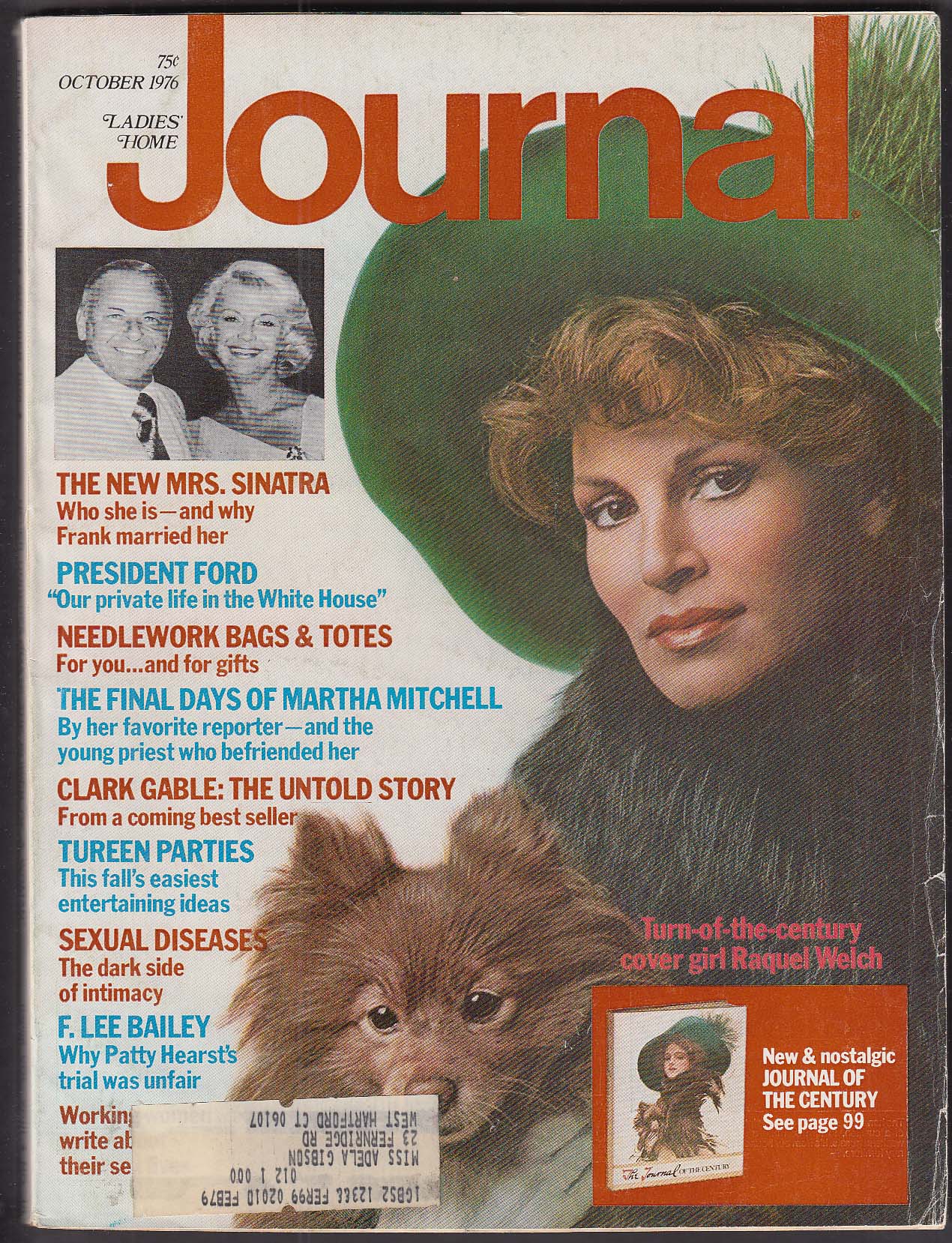 Image for LADIES' HOME JOURNAL Raquel Welch Gable Sinatra Martha Mitchell + 10 1976