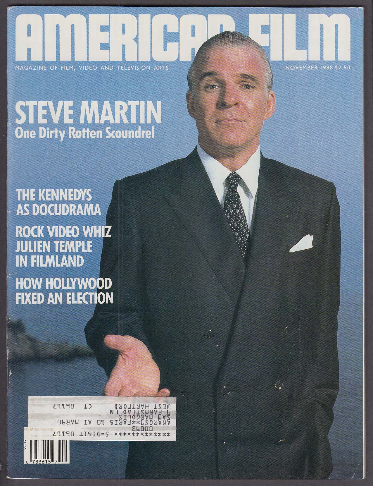 Image for AMERICAN FILM Steve Martin Julien Temple 11 1988