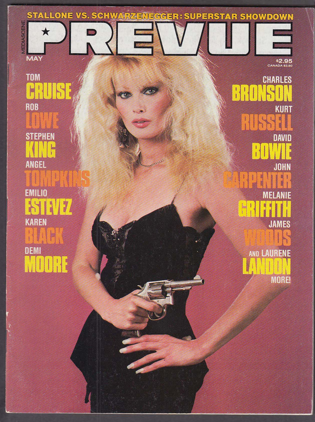 Image for PREVUE Laurene Landon Stallone Schwarzenegger Tom Cruise Rob Lowe ++ 5 1986