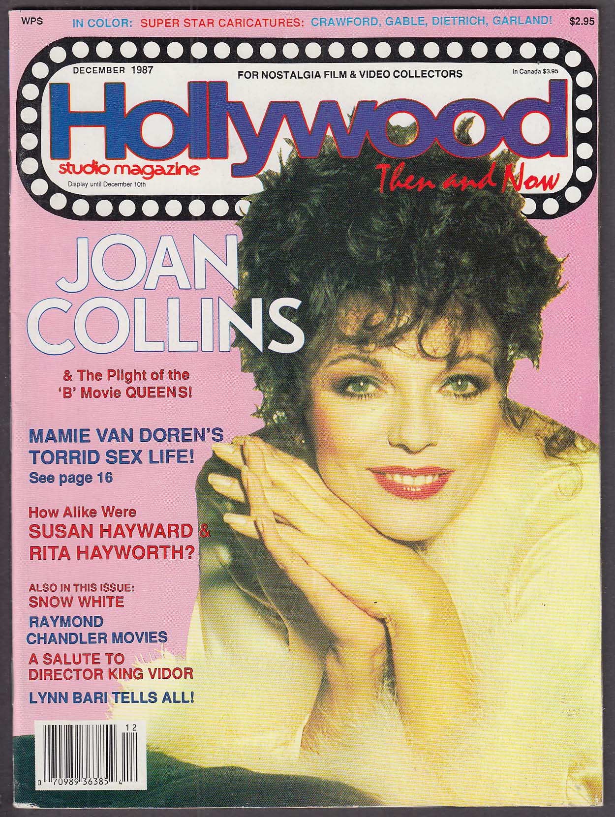 Image for HOLLYWOOD Then & Now Joan Collins Mamie Van Doren Susan Hayward Hayworth 12 1987