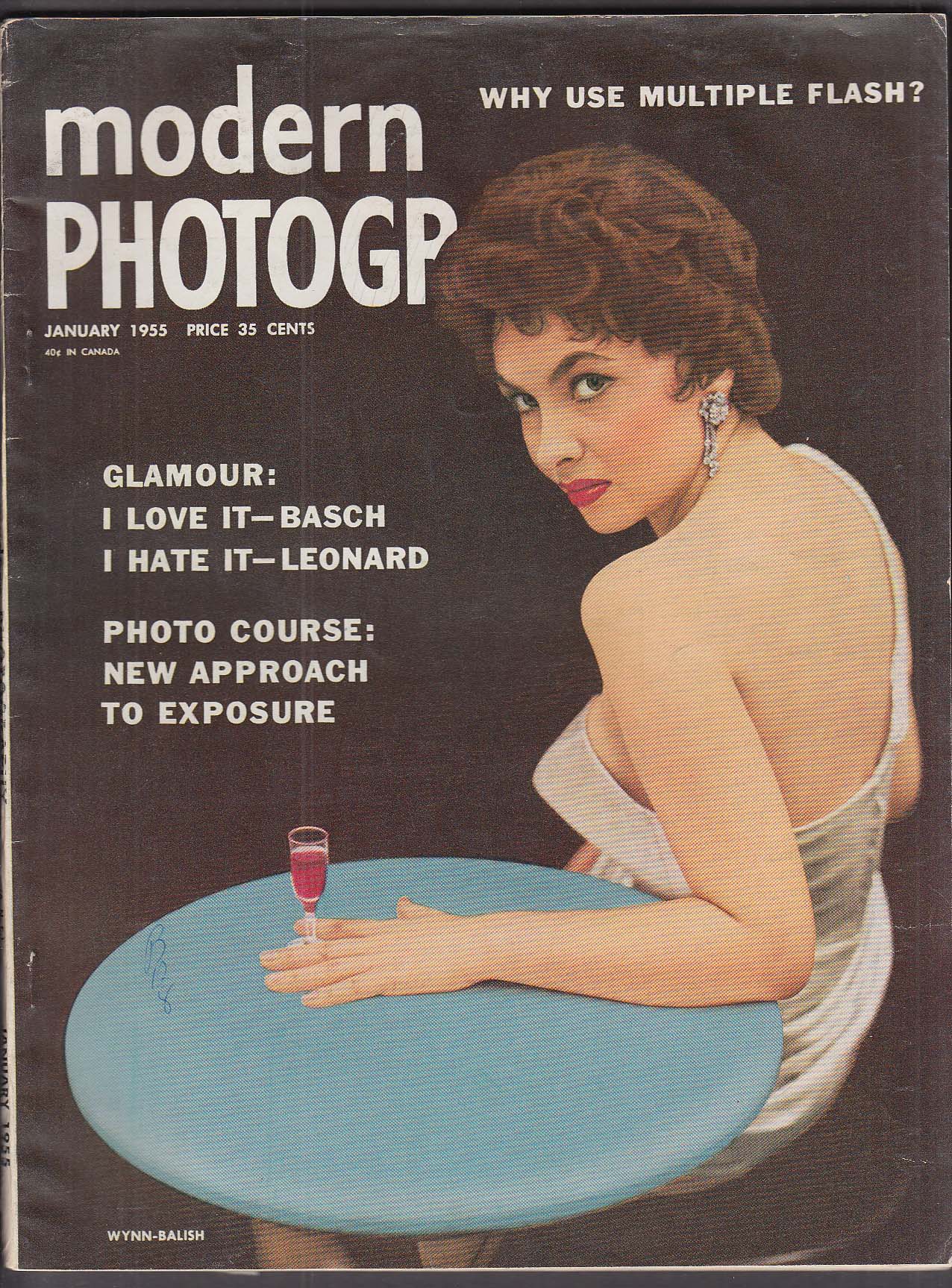 Image for MODERN PHOTOGRAPHY Gina Lollabrigida Wynn-Balish Peter Basch 1 1955