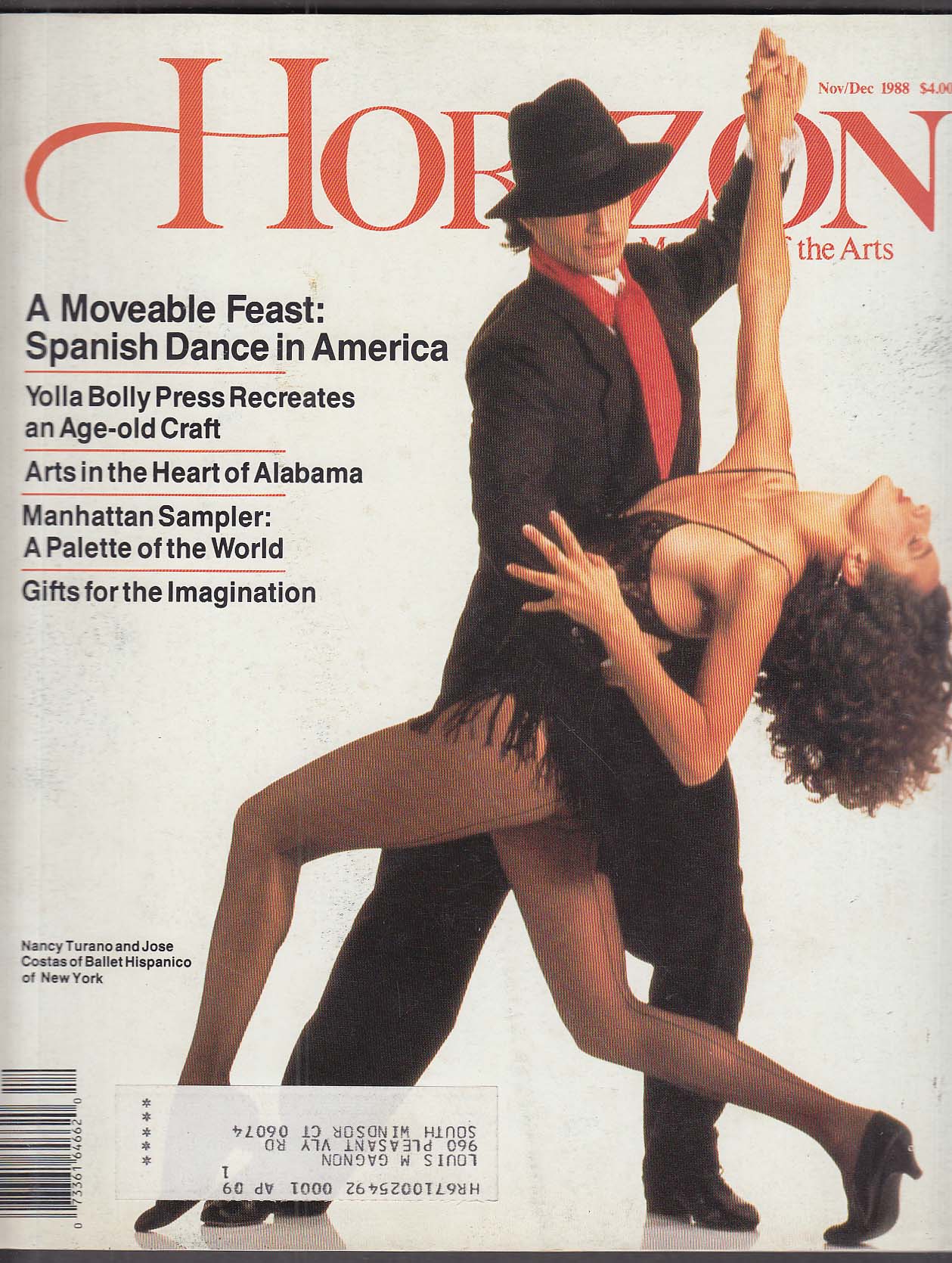 Image for HORIZON Ballet Hispanico Nancy Turano Jose Costas Yolla Bolly 11-12 1988