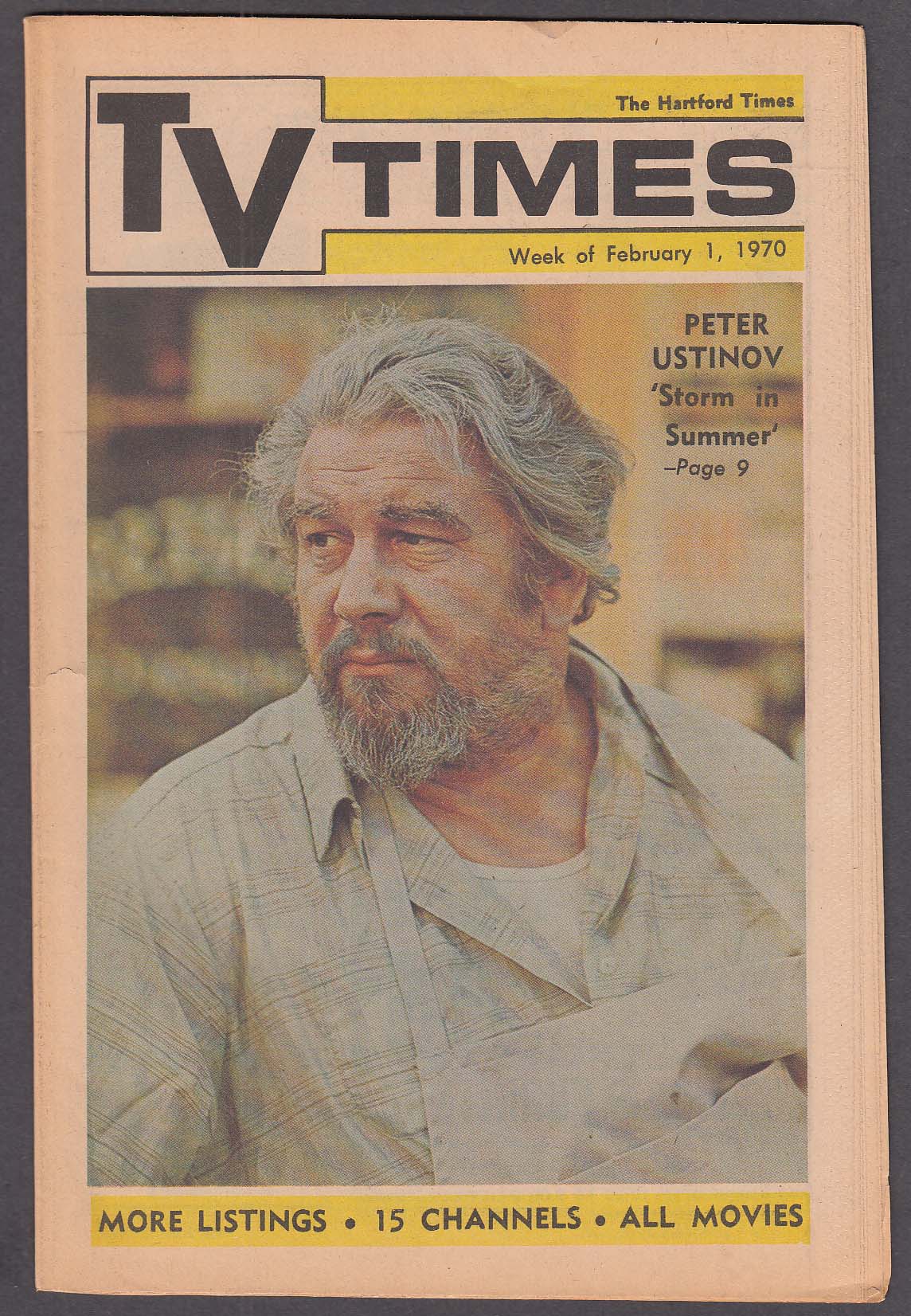 Image for TV TIMES Peter Ustinov 2/1 1970